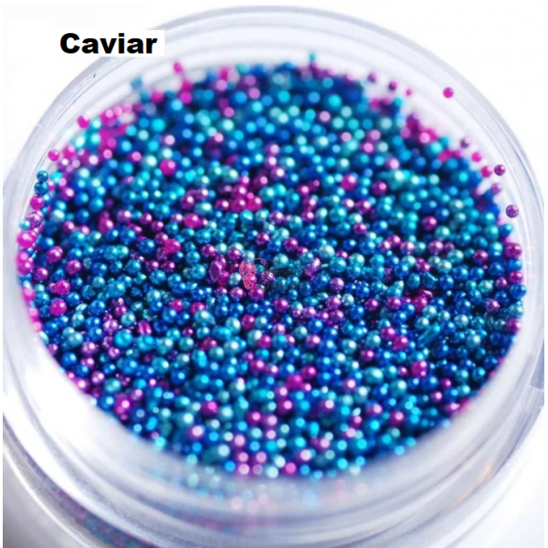 Perlute caviar CAV023 pentru decor unghii Mix Metalizat
